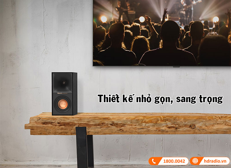 thiet ke loa klipsch r-40m nho gon, sang trong