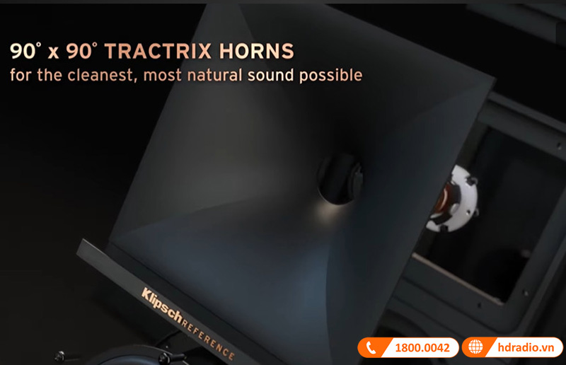 cong nghe tractrix horn cua loa klipsch r-40m