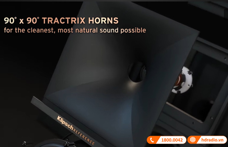 cong nghe tractrix horn cua loa klipsch r-50m