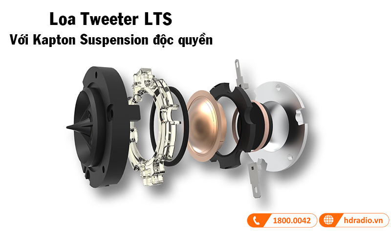 loa tweeter lts voi kapton suspension doc quyen