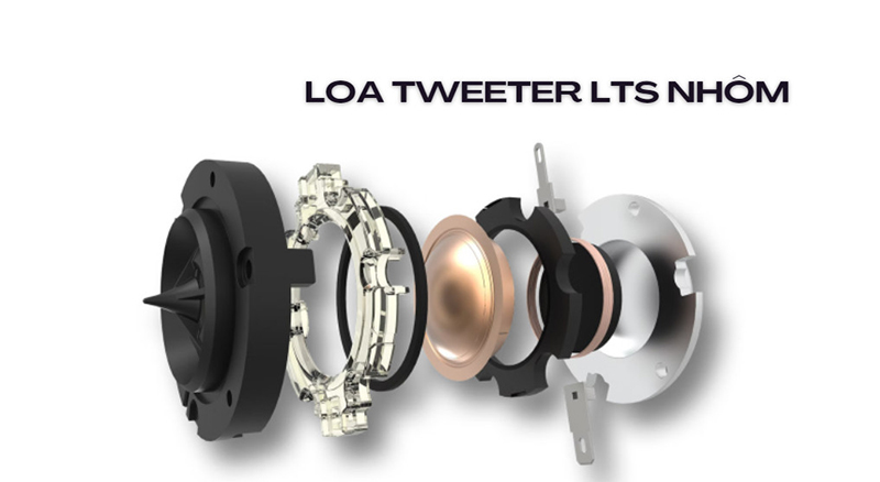 cau truc loa tweeter mang nhom cua loa klipsch r-605fa