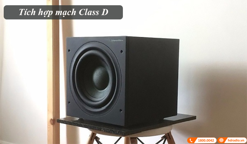 Loa Sub B&W ASW610 tích hợp mạch Class D Loa Sub B&W ASW610