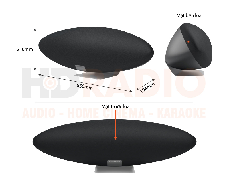 Chú thích Loa B&W Zeppelin Pro Edition