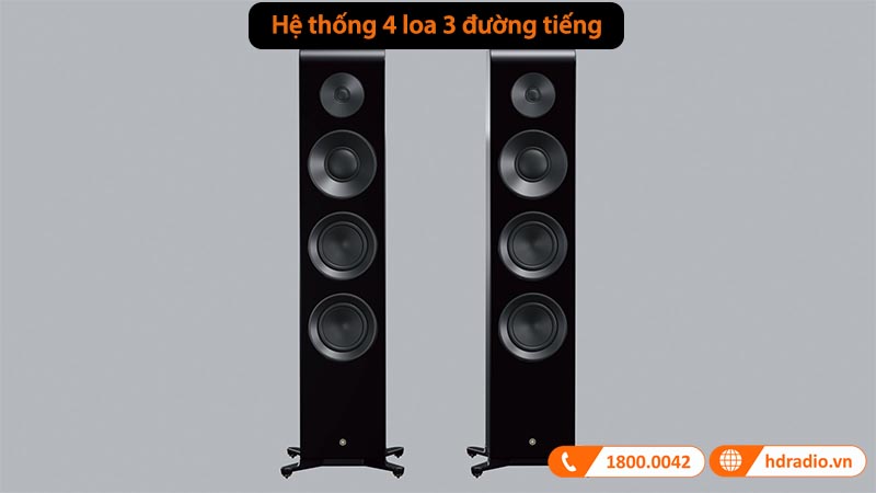 hệ thống 4 loa 3 đường tiếng