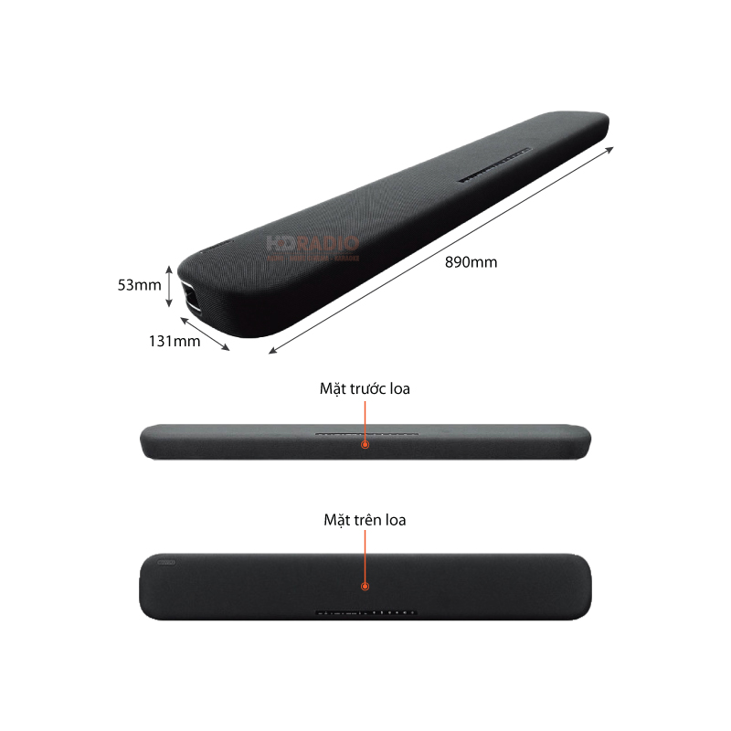 Chu thich Loa Soundbar Yamaha YAS-109