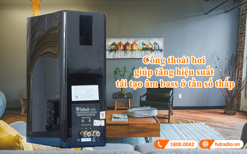 phan xa am bass reflex loa mcintosh xr50