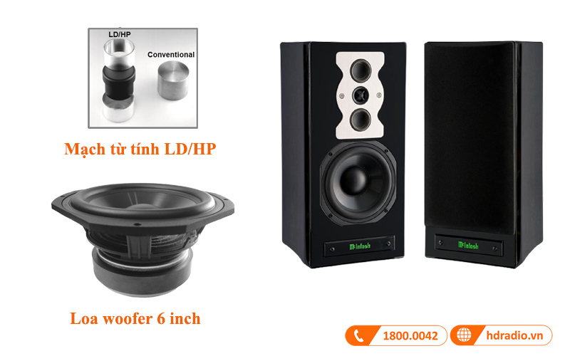 loa woofer trong loa mcintosh xr50