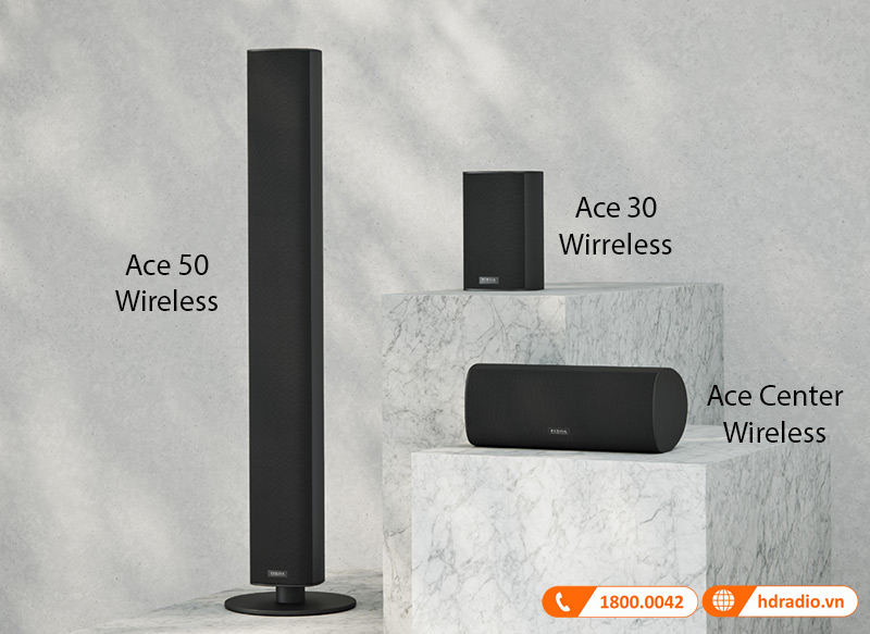 Bộ 3 Loa Piega Ace Wireless tích hợp