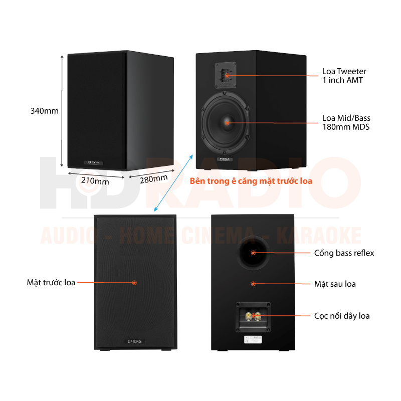 Loa Piega Classic 3.0 (Độ nhạy 89dB, Tần số 38Hz-40KHz)-2