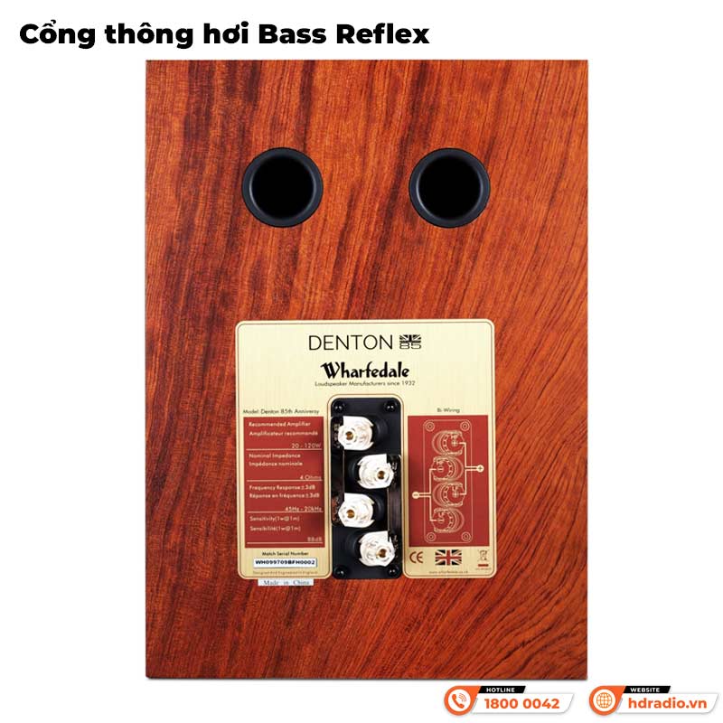 Bass Reflex Loa Wharfedale Denton 85TH Anniversary