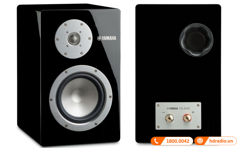 loa Yamaha NS-3000 mặt trước và sau 
