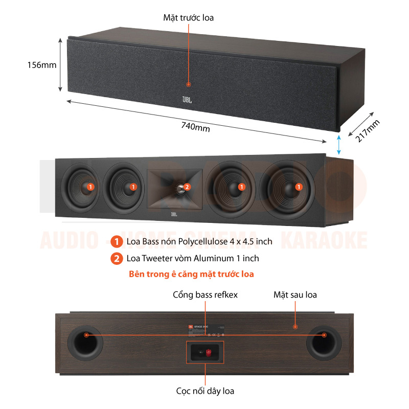 Chú thích Loa JBL Stage 245C