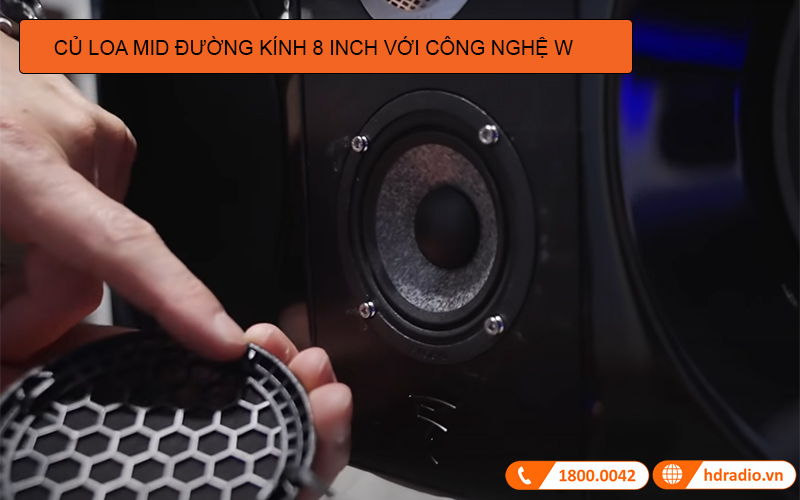 Loa Focal Sopra Center có củ loa Midrange có đường kính 8cm
