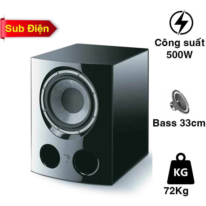 Loa Focal Subwoofer Sub Utopia, Sub điện, 500W, Bass 33cm
