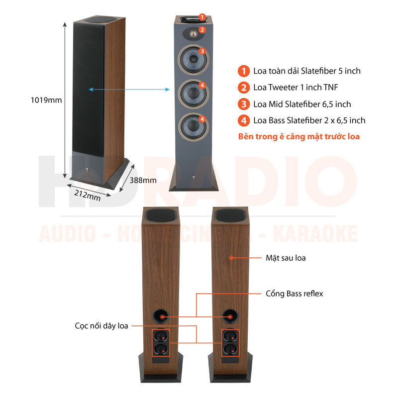 Loa Focal Theva No3-D (Độ nhạy 91dB, Tần số 48Hz - 28kHz) Dolby Atmos-11