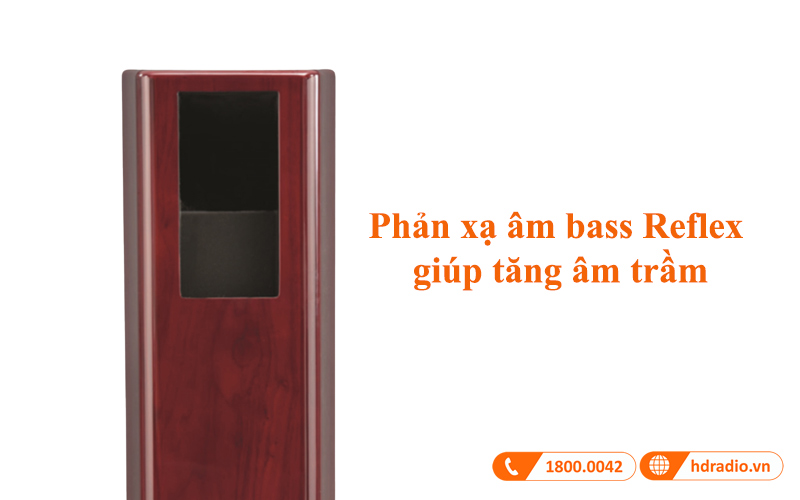 phan xa am bass reflex loa mcintosh xr100