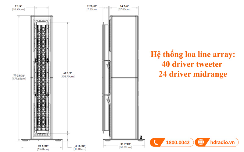 he thong loa line array loa mcintosh xrt11k