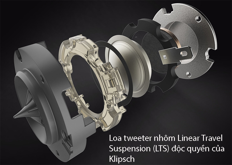 Loa Tweeter nhôm Linear Travel Suspension của Loa Klipsch R-610F