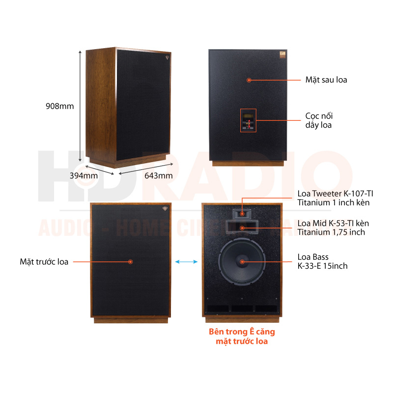 Chú thích Loa Klipsch CORNWALL III