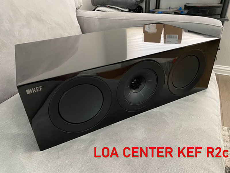 loa center kef r2c mang den am thanh xem phim cuc dinh
