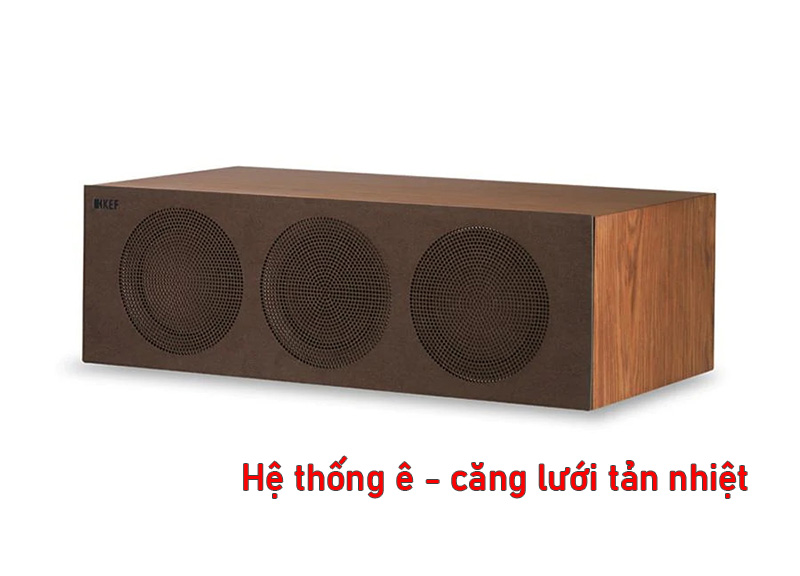 he thong e - cang tan nhiet cua loa kef r2c