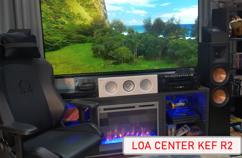 loa center kef r2c - mau loa xem phim dang mua