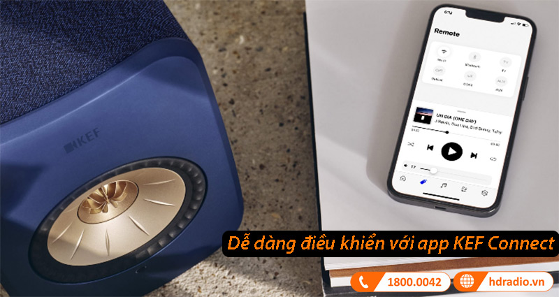 aps KEF connect trên KEF LSX II