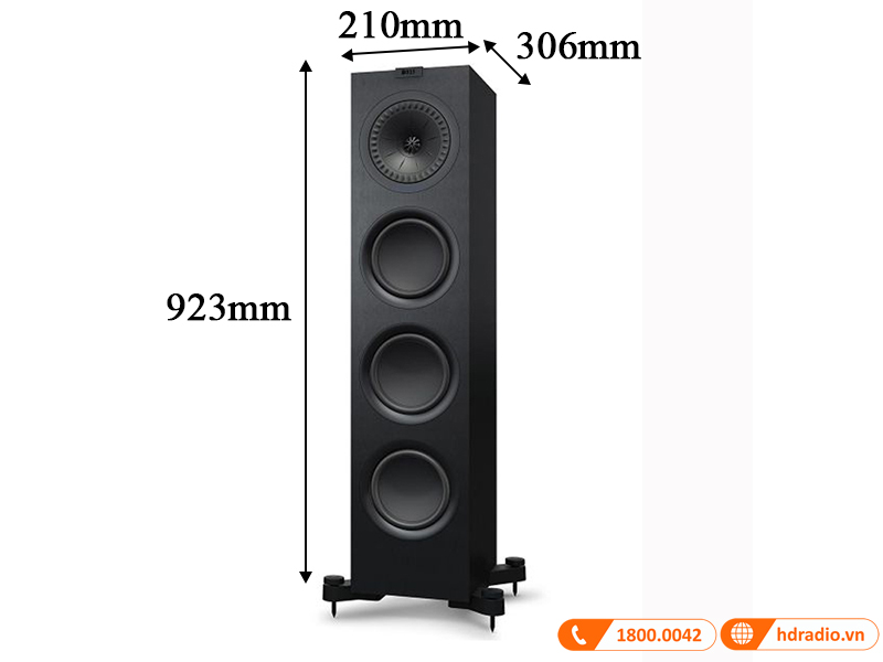 kích thước loa KEF Q750