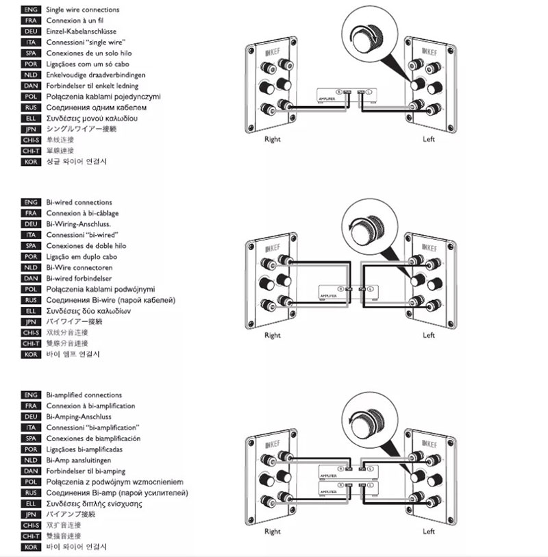 cac tuy chon ket noi tren loa kef r11
