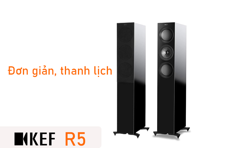 thiet ke loa kef r5 don gian, thanh lich