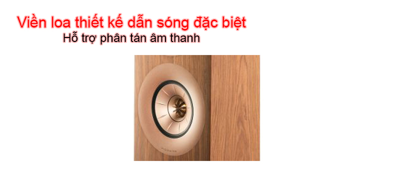 vien loa mid cua loa kef r7 duoc thiet ke dan song