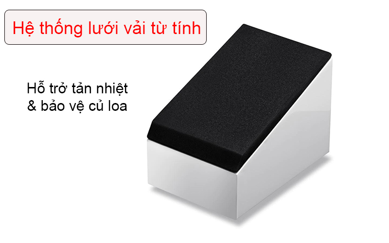 he thong luoi vai tu tinh cua loa kef r8a
