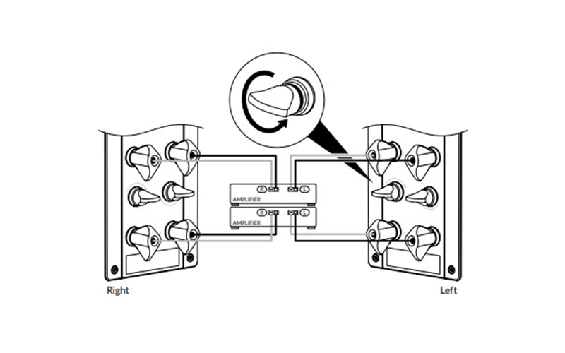 tuy chon ket noi bi-amplified connections