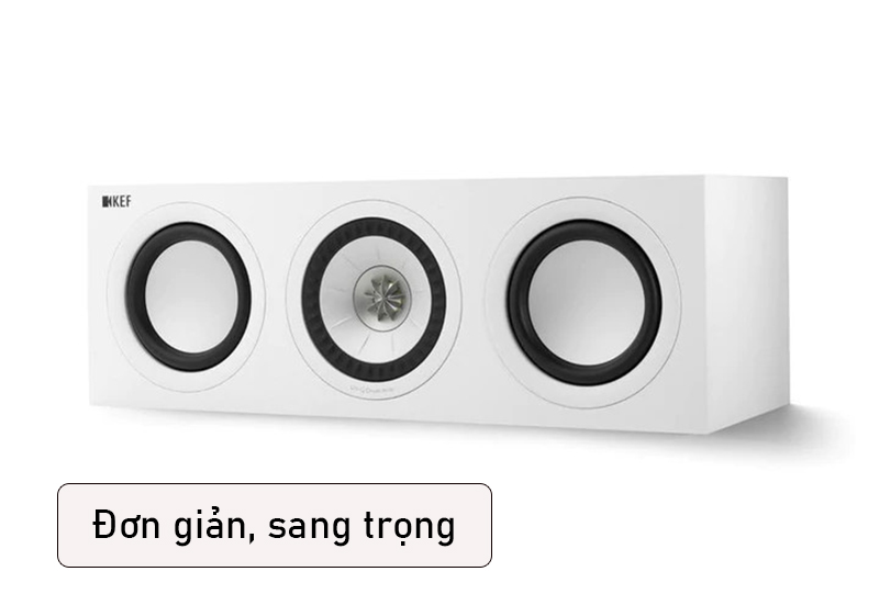 loa center kef q250c co thiet ke don gian, sang trong