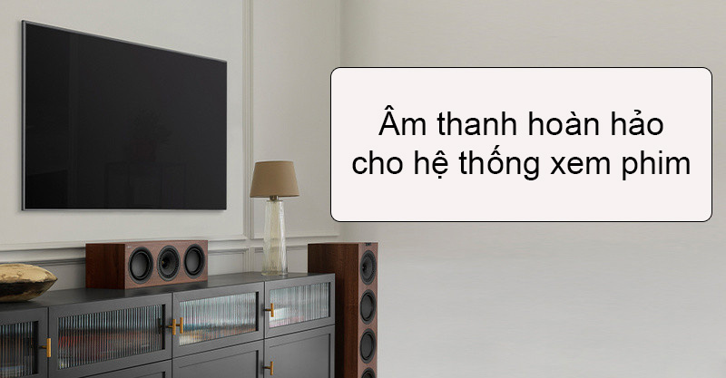 loa center kef q250c mang den am thanh xem phim hoan hao