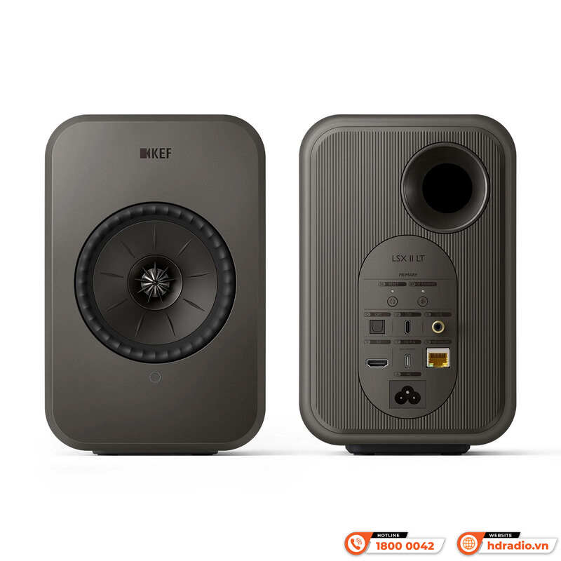 Loa KEF LSX II LT, Bass 15.5cm, 200W, 54Hz – 28kHz, 102dB, Bluetooth 5.0, Wifi, HDMI (ARC), Optical, USB, Airplay, Chromecast, RCA-9