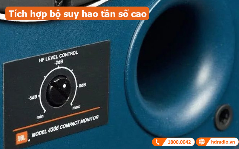 Loa JBL 4306 bộ suy hao tần số 