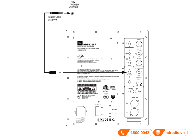 Huong dan su dung loa JBL HDI-1200P