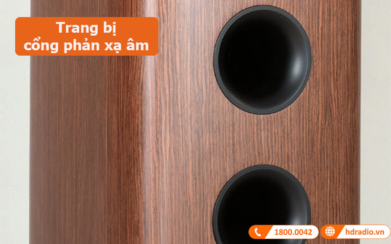 Loa đứng JBL HDI 3800 trang bị cổng phản xạ âm 