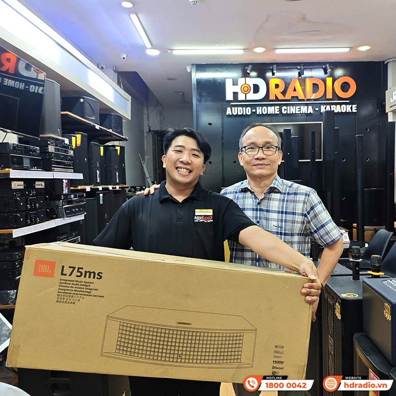 Loa JBL L75ms Music System, DAC 32-bit/192kHz, Bluetooth, Wifi, HDMI ARC, AUX, Phono, Sub Out, Đi Kèm Remote, Công Suất 350W-16