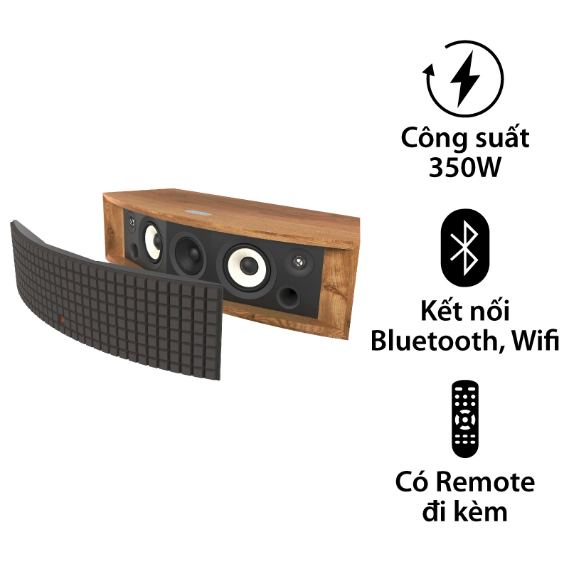 Loa JBL L75ms Music System, DAC 32-bit/192kHz, Bluetooth, Wifi, HDMI ARC, AUX, Phono, Sub Out, Đi Kèm Remote, Công Suất 350W-1