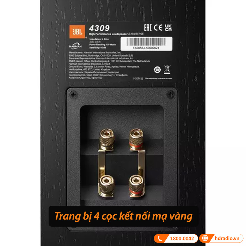 4 bộ cọc kết nối mạ vàng