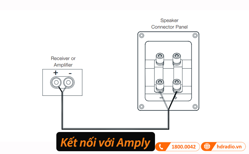 kết nối với Amply