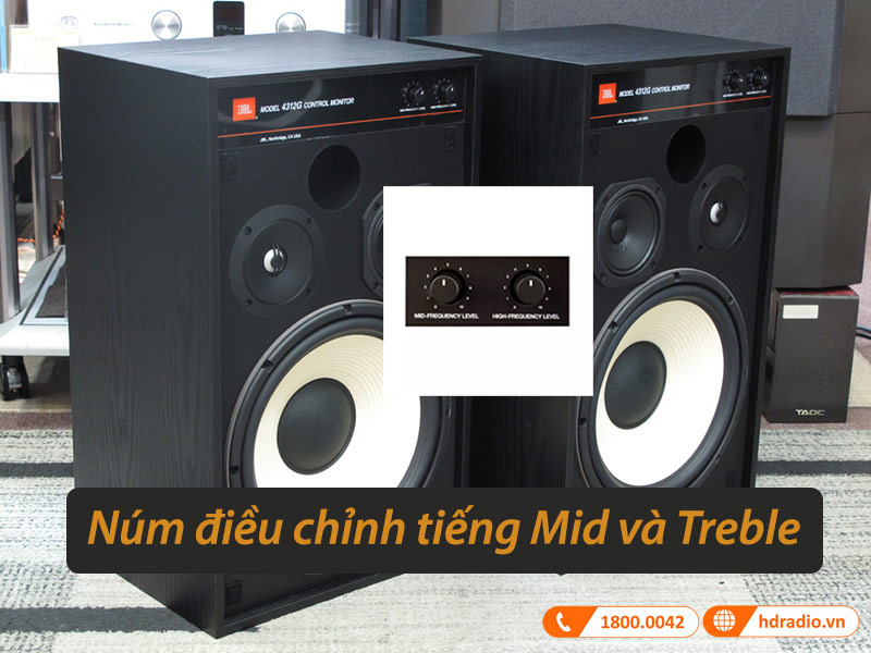 Núm điều khiển trên loa JBL 4312G
