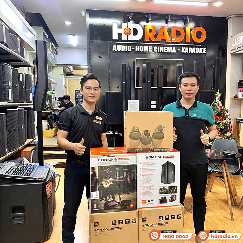 Loa JBL EON ONE Compact, Pin 12h, 150W, Mixer 4 kênh, AUX, Bluetooth, Mic, Line (Hệ Thống PA All-In-One)-21