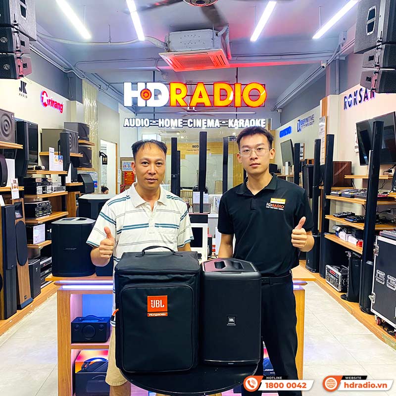 Loa JBL EON ONE Compact, Pin 12h, 150W, Mixer 4 kênh, AUX, Bluetooth, Mic, Line (Hệ Thống PA All-In-One)-20