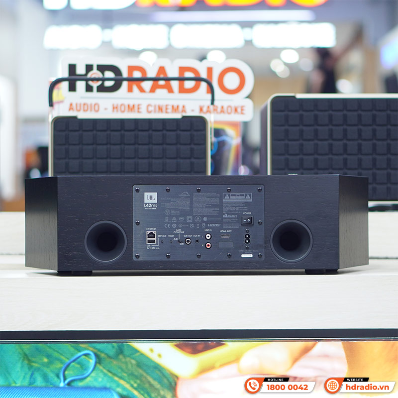 Loa JBL L42ms Music System, DAC 24-bit/96 kHz, WiFi, Bluetooth, AUX, HDMI ARC, đi kèm remote, Công Suất 200W-4