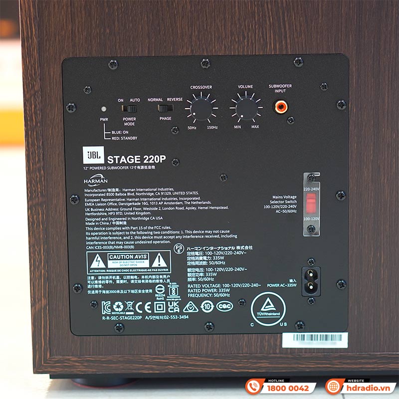 Loa sub JBL Stage 220P, Bass 30cm, Công suất 250W-7