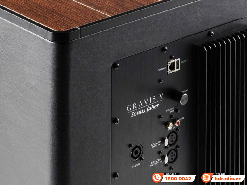 Kết nối Loa sub Sonus faber Gravis V Kết nối Loa sub Sonus faber Gravis V