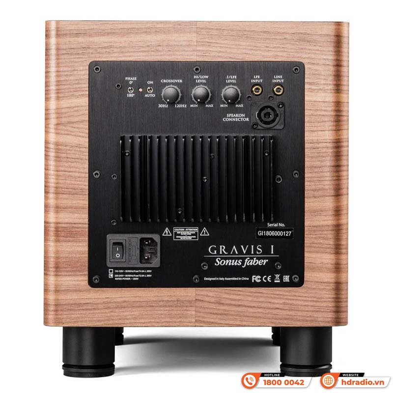 Loa Sub Sonus Faber Gravis I, Bass 21 cm, 250 W-3